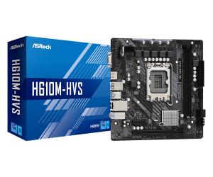 Motherboard H610m-hvs LGA1700 Intel H610 2 X Ddr4 USB 3.2 SATA 3 7.1ch Hd Audio MATX