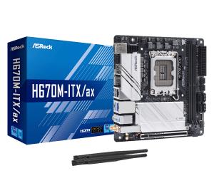 Motherboard H670m-itx/ax LGA1700 Intel H670 4 X Ddr4 USB 3.2 SATA 3 7.1ch Hd Audio Mitx