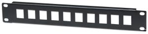 Patch Panel - Blank - 10 port - 1u - 10in - Black
