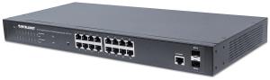 Gigabit Ethernet Poe+ Web-managed Switch 16 Port With 2 Sfp Ports