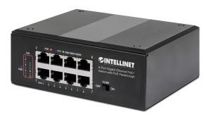 Gigabit Ethernet PoE+ Switch with PoE Passthrough 8-Port
