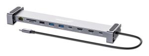 USB-C PD 10-in-1 Dual-HDMI Monitor Docking Station / Multiport Hub