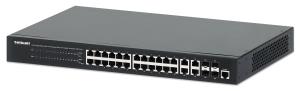 Gigabit Ethernet PoE+ Web-Managed Switch 24-Port with 4 Gigabit Combo Base-T/SFP Ports