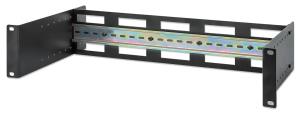 Adjustable Rackmount DIN Rail Kit - 19in - 2U