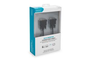 DIGITUS DVI connection cable, DVI(18+1) M/M, 2m DVI-D Single Link black