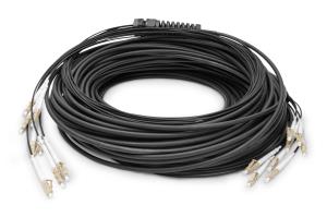 Breakout cable - 8 Fibers OM4 LC/UPC-LC/UPC universal black 150m