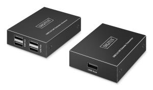 USB Extender - USB 2.0 4x USB-A ports 150m For use with CAT6 (or higher) cable