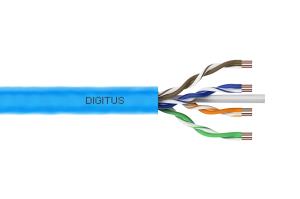 installation cable - CAT6A - U/UTP - 100m - Light blue