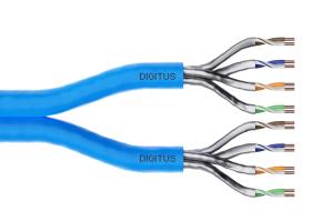 installation cable - CAT6A - U/FTP - duplex - Cca - 500m - Light blue