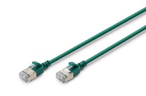 Slim Patch cable - CAT6A - F-FTP - 2m - Green