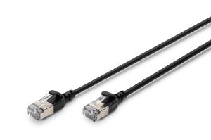 Slim Patch cable - CAT6A - F-FTP - 5m - Black