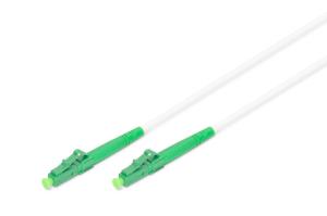 Fiber optic steel-armored patch cable - simplex singlemode LC/APC - LC/APC - 10m