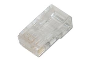 CAT6 Modular Plug - 8P8C unshielded for Round Cable - 100 pcs