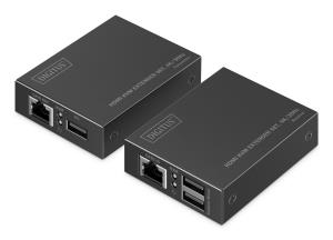 HDMI KVM Extender Set - 4K/30Hz 40/70m PoC CAT Black