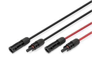Solar Extension cable - 4 sqmm, MC4 connector 5m,4sqmm,halogen-free,UV-res.,flex,IP67 - 2pcs