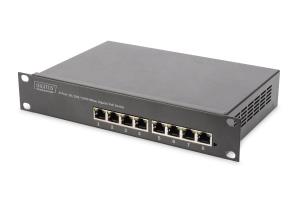 10 inch Switch - 8-Port Gigabit Unmanaged PoE+ 80 W