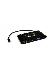 Dock Type C - HDMI / VGA / Mini DP / DP / 3x USB 3.0 / Gbe / Audio - 60W USB Power Delivery