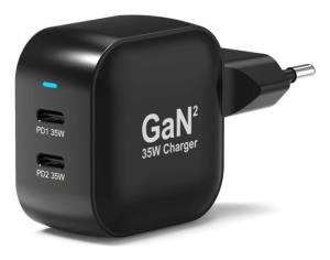 GaN PD 35W Wall Charger with 2m USB-C cable