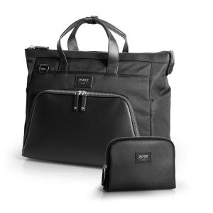 MUSE SIGNATURE business handbag - clutch bag included - 16in laptops - Black
