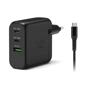 GaN USB-C wall charger 100W + 2m USB-C cable