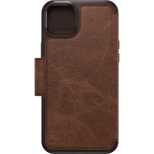 iPhone 14 Plus Case Strada Series Folio Case Brown