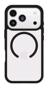 iPhone 17 Pro Case - React Series - Black Crystal (Clear/Black)