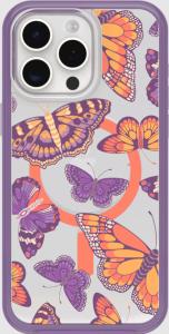 iPhone 15 Pro Max Case  - Symmetry Series Clear for MagSafe Fluttering Flora - Butterfly Flutter (Limited Edition)