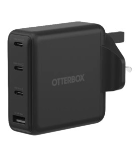 Standard EU Wall Charger - 140W GaN - 3x USB-C + USB-A USB-PD - black- UK