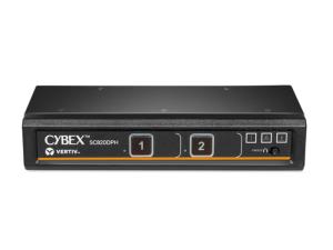 CYBEX SC Universal DP/H Secure KVM Switch 2-Port Dual Display PP4.0