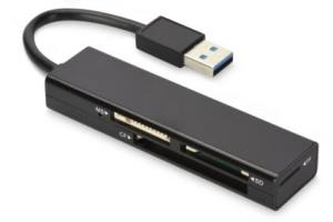 USB 3.0 Multi Card Reader Incl power supply Black/ matt