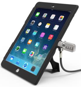 Apple iPad Air Lock and Security Case Bundle - Protective Case Plastic Black (IPADAIRBBCL)