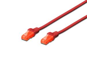 Patch cable - CAT6 - U/UTP - Snagless - Cu - 25cm - red