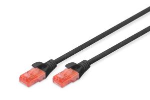 Professional Patch cable - CAT6 - U/UTP - Snagless - 1m - Black