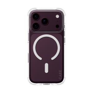 CARE Fashionable Case Samba Transparent w. White MagSafe iPhone 18 Pro