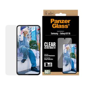 Screen Protector for Samsung Galaxy A37 5G Ultra-Wide Fit w. EasyAligner
