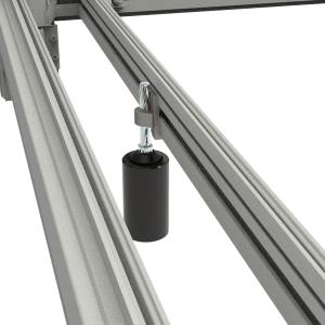 Mid-adjustable Base Legs For Socle 2 Pieces H100mm No Coating