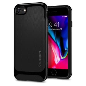 iPhone 8/7 Case Neo Hybrid Herringbone Shiny Black