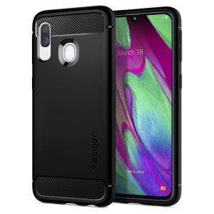 Galaxy A40 Case Rugged Armor Matte Black