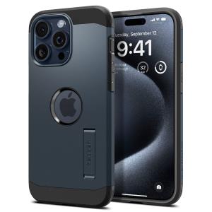iPhone 15 Pro Case 6..1in Tough Armor MagFit Metal Slate