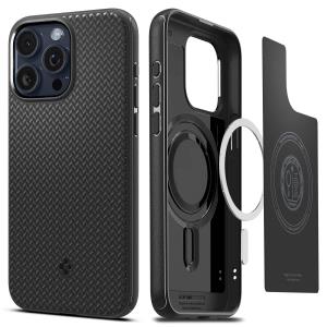 iPhone 15 Pro 6.1in Case Mag Armor MagFit Matte Black