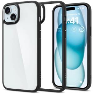 iPhone 15 Plus Case 6.7in Crystal Hybrid Matte Black