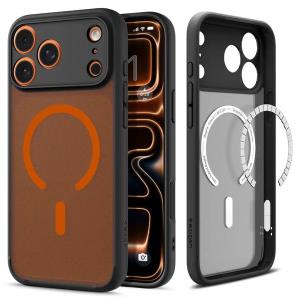 iPhone 17 Pro Case Ultra Hybrid MagFit Frost Black Orange