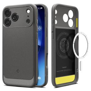 iPhone 17 Pro Case Rugged Armor Magfit Gray