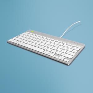 Compact Break Ergonomic - Keyboard - Wired - White - Qwerty Us