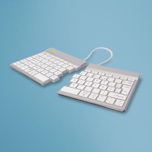 Split Break Ergonomic - Keyboard  - Wireless - White - Azerty French