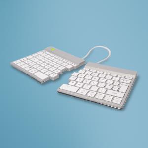 Split Break Keyboard - White - Qwerty Uk - Wireless