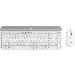 Slim Wireless Keyboard And Mouse Combo Mk470 - Offwhite - Azerty French