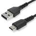 Durable USB 2.0 To USB C Cable - Aramid Fiber - 2m Black