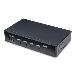 DisplayPort KVM Switch Single 4k 60hz Monitor 6x USB Ports Push-button/hotkey Switching