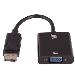 DisplayPort To Vga Adapter Black
